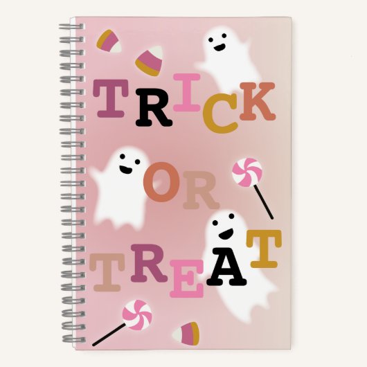 Trick or treat spiraal Notitieboek (Voorkant)