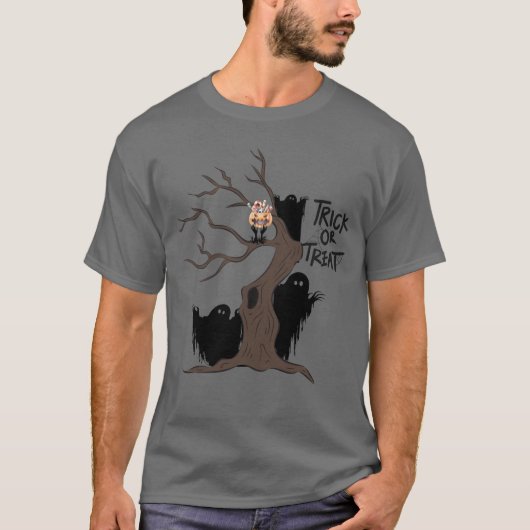 Trick or treat Spook Ghosts T-shirt (Voorkant)