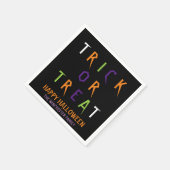 Trick or treat spooky aangepaste tekst Halloween Servet (Hoek)
