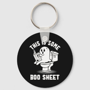 Trick or treat Spooky Ghost Dit is een boekenblad Sleutelhanger