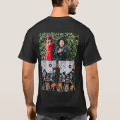 Trick or treat Spooky Halloween familie Foto T-shirt (Achterkant)