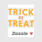 Trick or treat Spooky Halloween Sticker (Vel)