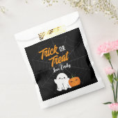 Trick or treat Spooky Halloween Verjaardagsfeest Bedankzakje (Gezegeld)