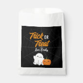Trick or treat Spooky Halloween Verjaardagsfeest Bedankzakje (Voorkant)