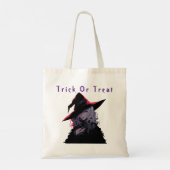 Trick or treat Spooky Halloween Witch Tote Bag (Achterkant)