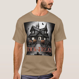 Trick or treat Spooky Haunted House met JackoLant T-shirt