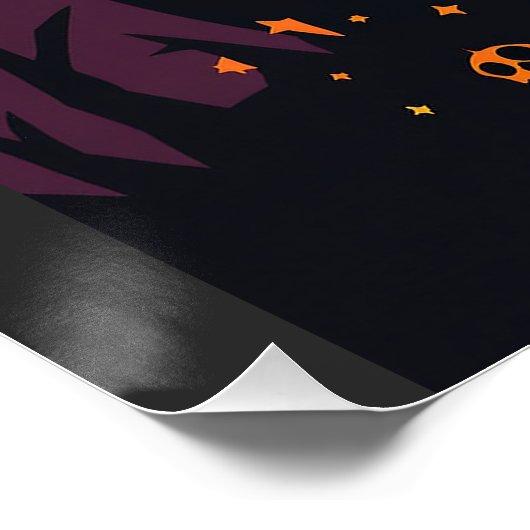 Trick or treat Spooky Pumpkin Halloween Party Perfect Poster (Hoek)