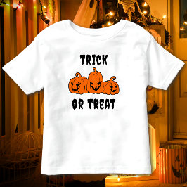 Trick or treat Spooky Pumpkins Halloween Kinder Shirts