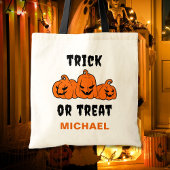 Trick or treat Spooky Sinaasappel Pompoenen Hallow Tote Bag