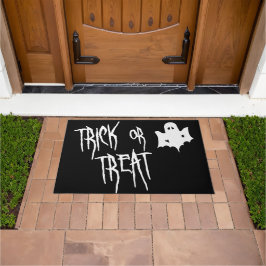 Trick or treat - Spooky White Ghost Halloween Deurmat