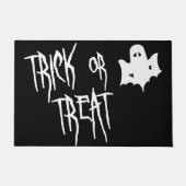 Trick or treat - Spooky White Ghost Halloween Deurmat (Voorkant)