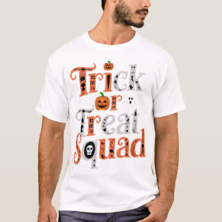 Trick or treat Squad Halloween Shirt - Spooky Scha