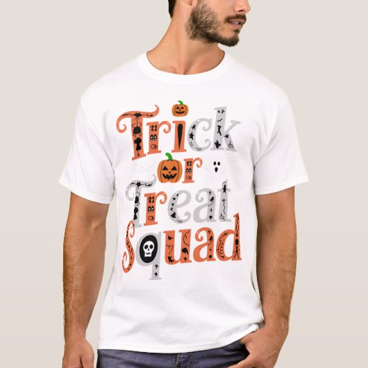 Trick or treat Squad Halloween Shirt - Spooky Scha (Voorkant)