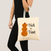 Trick or treat Stack of Halloween Pumpkins Tote Bag (Voorkant (product))