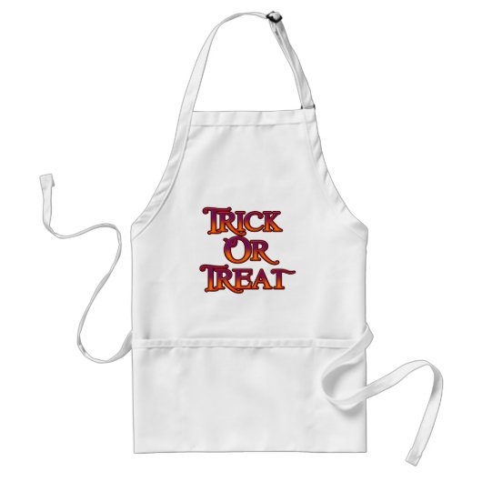 Trick or treat standaard schort (Voorkant)