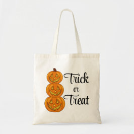 Trick Or Treat Stapel Halloween Pompoenen Tote Bag
