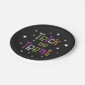 Trick or treat sterren Halloween sterren Papieren Bordje (Gekanteld)