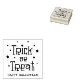 Trick or treat sterren Happy Halloween Rubberstempel (Gestempeld)