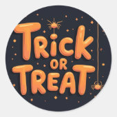 trick or treat sticker (Voorkant)