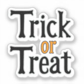 trick or treat sticker (Voorkant)