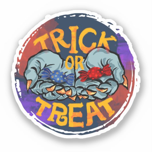 Trick or Treat Sticker (Voorkant)