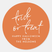 Trick or treat sticker (Voorkant)