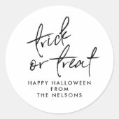 Trick or treat sticker (Voorkant)