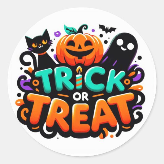 Trick or treat Stickers (Voorkant)