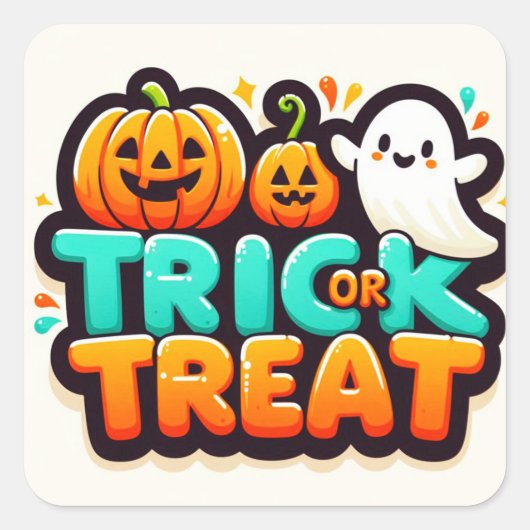 Trick or treat Stickers (Voorkant)