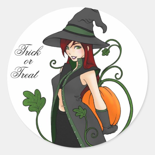 Trick-or-Treat Stickers slaan (Voorkant)