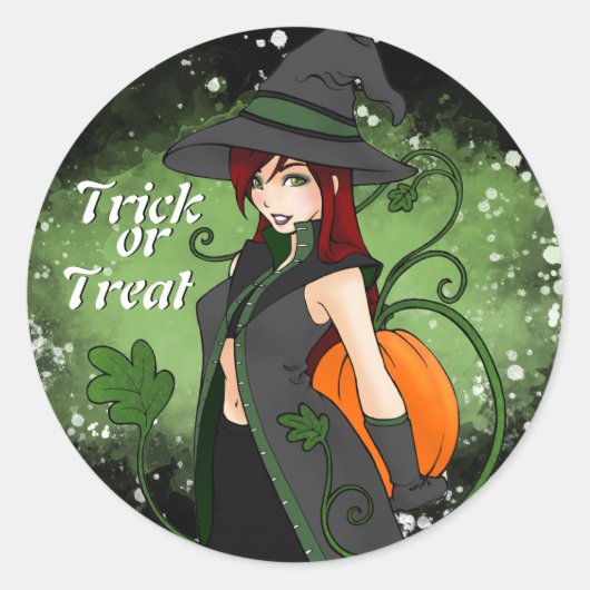 Trick-or-Treat Stickers slaan (Voorkant)
