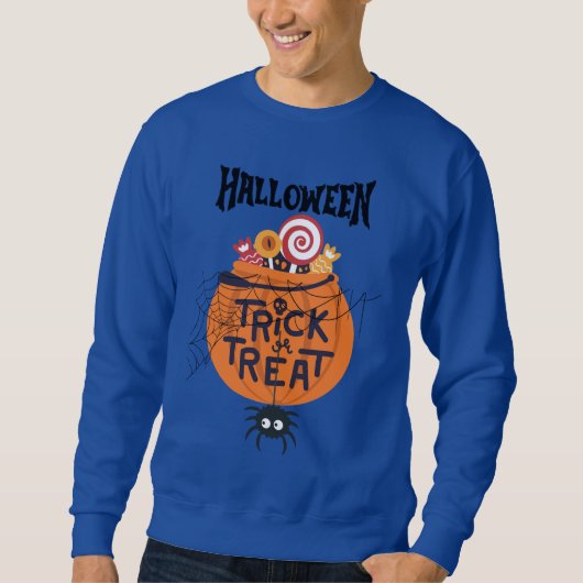 Trick Or Treat Style Sweatshirt – Halloween Vibes  (Voorkant)