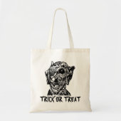 Trick-or-Treat Swamp Monster Halloween Bag Tote Bag (Voorkant)
