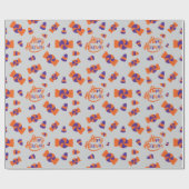 Trick-or-Treat Sweet Grey Halloween Wrapping Paper Cadeaupapier (Vlak)