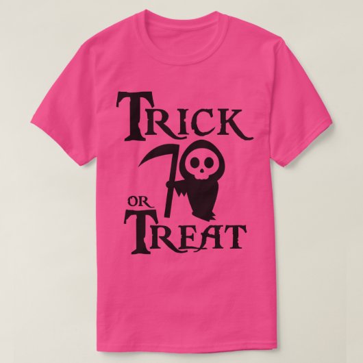 Trick or treat t-shirt (Design voorkant)