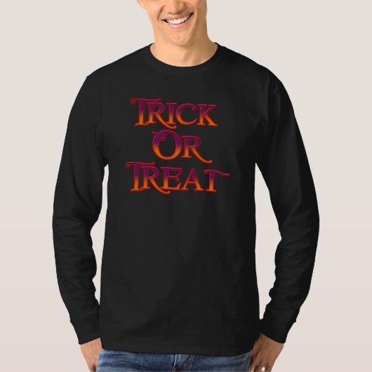 Trick or treat t-shirt (Voorkant)