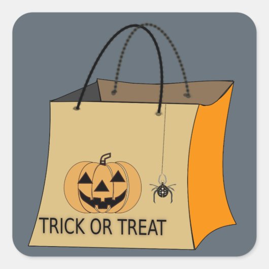 Trick or treat tas stickers (Voorkant)
