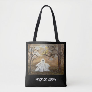 Trick or treat-tas tote bag