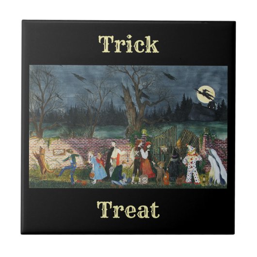trick or treat! tegeltje (Voorkant)