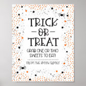 Trick or treat teken voor Halloween Poster (Voorkant)