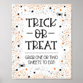 Trick or treat teken voor Halloween Poster (Voorkant)