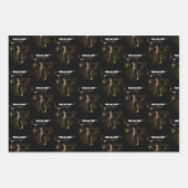 Trick or Treat. Thin female carrying lamp Inpakpapier Vel (Voorkant 2)