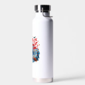 Trick or treat Tijd: Ghost Skiing Fun Design Waterfles (Links)