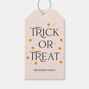 Trick or Treat Tijd Halloween Cadeaubijlage Feest Cadeaulabel