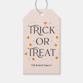 Trick or treat tijd Halloween Gift Label Party Fav Cadeaulabel (Voorkant)