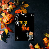 Trick or treat Tijd halloween Kaart