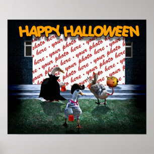 Trick or treat Tijd voor deze Kleine Eenden Poster