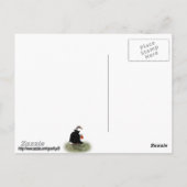 Trick or treat Tijd voor Dracula Duck Briefkaart (Achterkant)