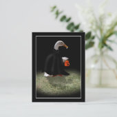 Trick or treat Tijd voor Dracula Duck Briefkaart (Staand voorkant)