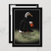 Trick or treat Tijd voor Dracula Duck Briefkaart (Voorkant / Achterkant)